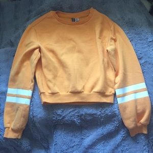 Yellow Sweatshirt with Printed Design